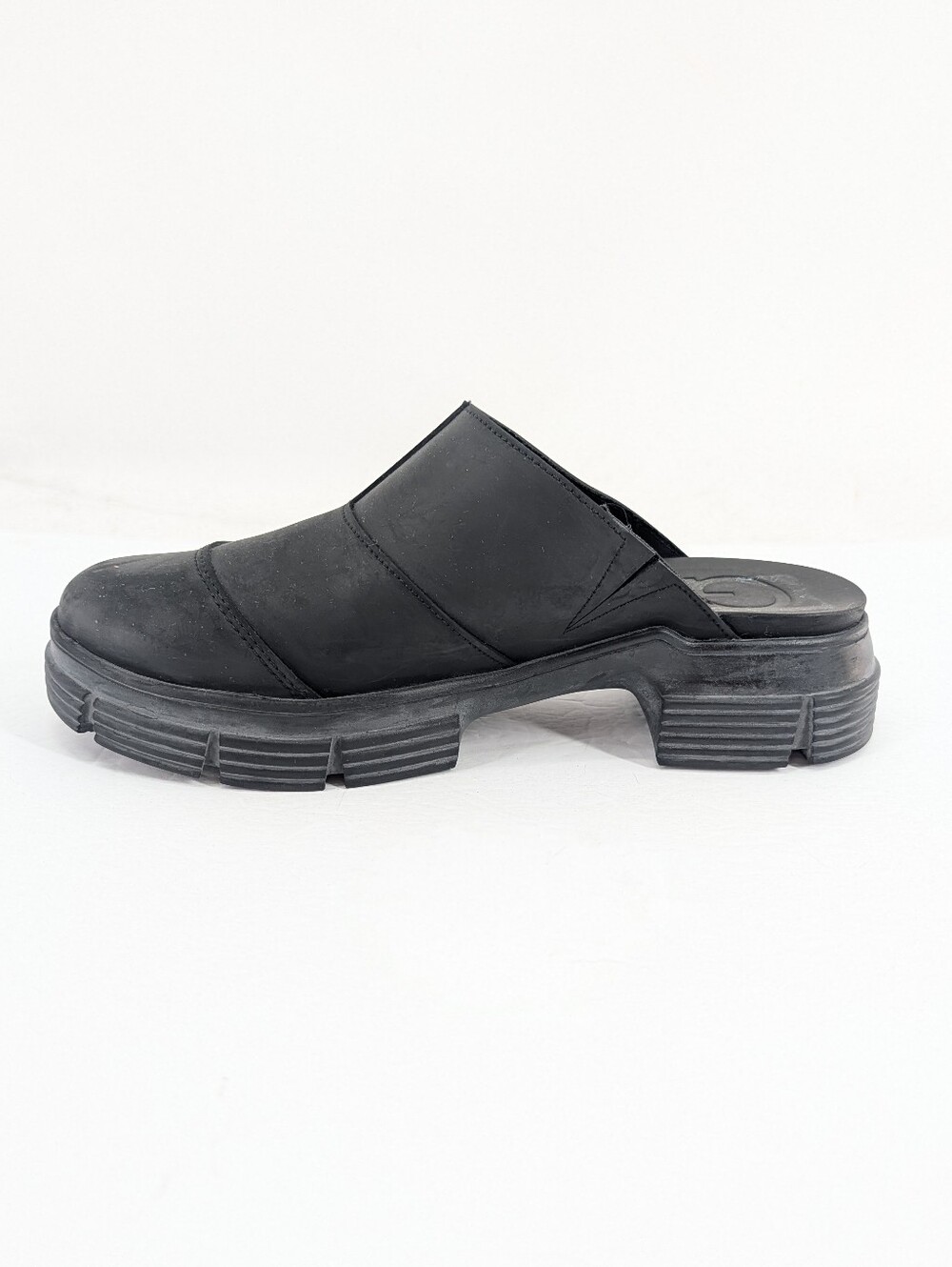 GANNI Chunky Platform Rubber City Mule Clogs Black Size 38 / 7.5 / 8 - Picture 5 of 10